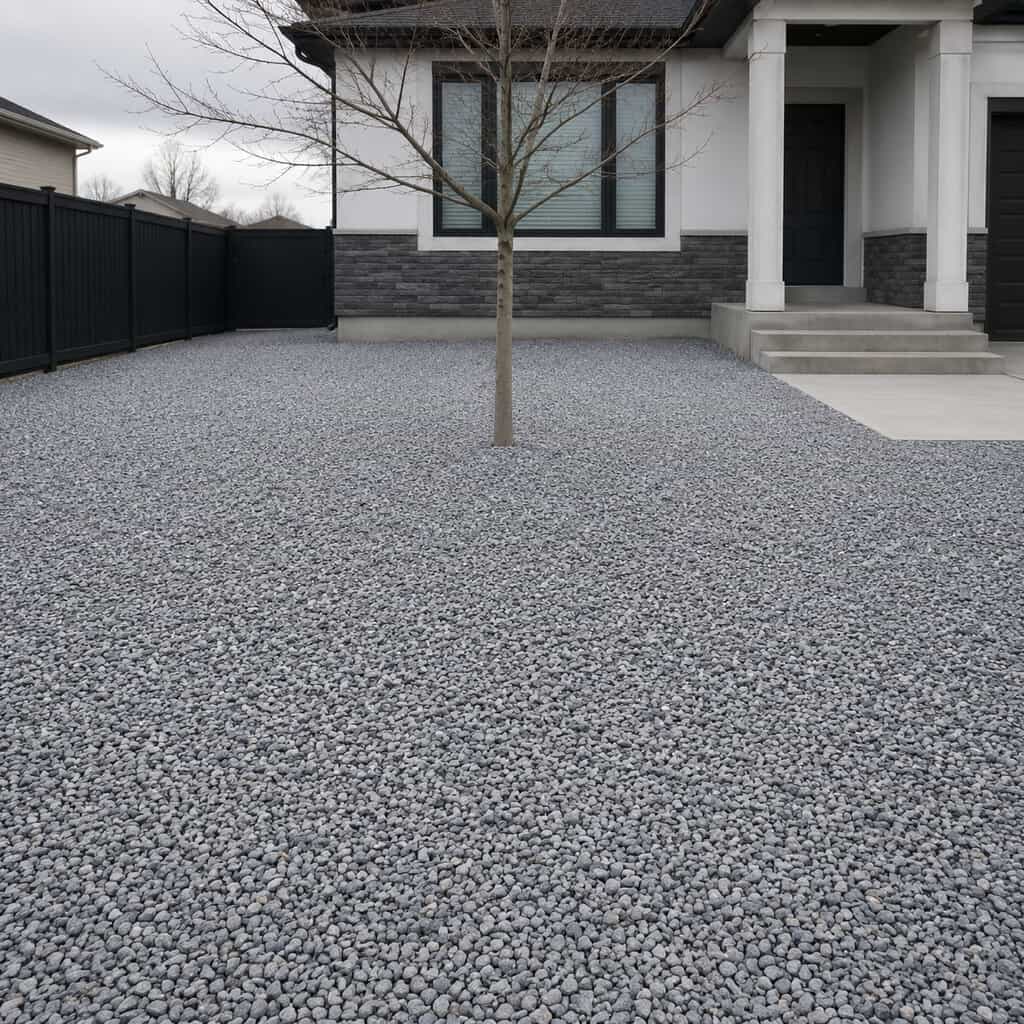 Gravel Covering Every Surface