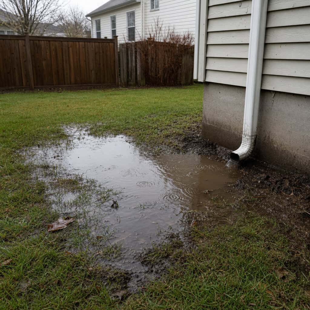 Poor Drainage and Standing Water