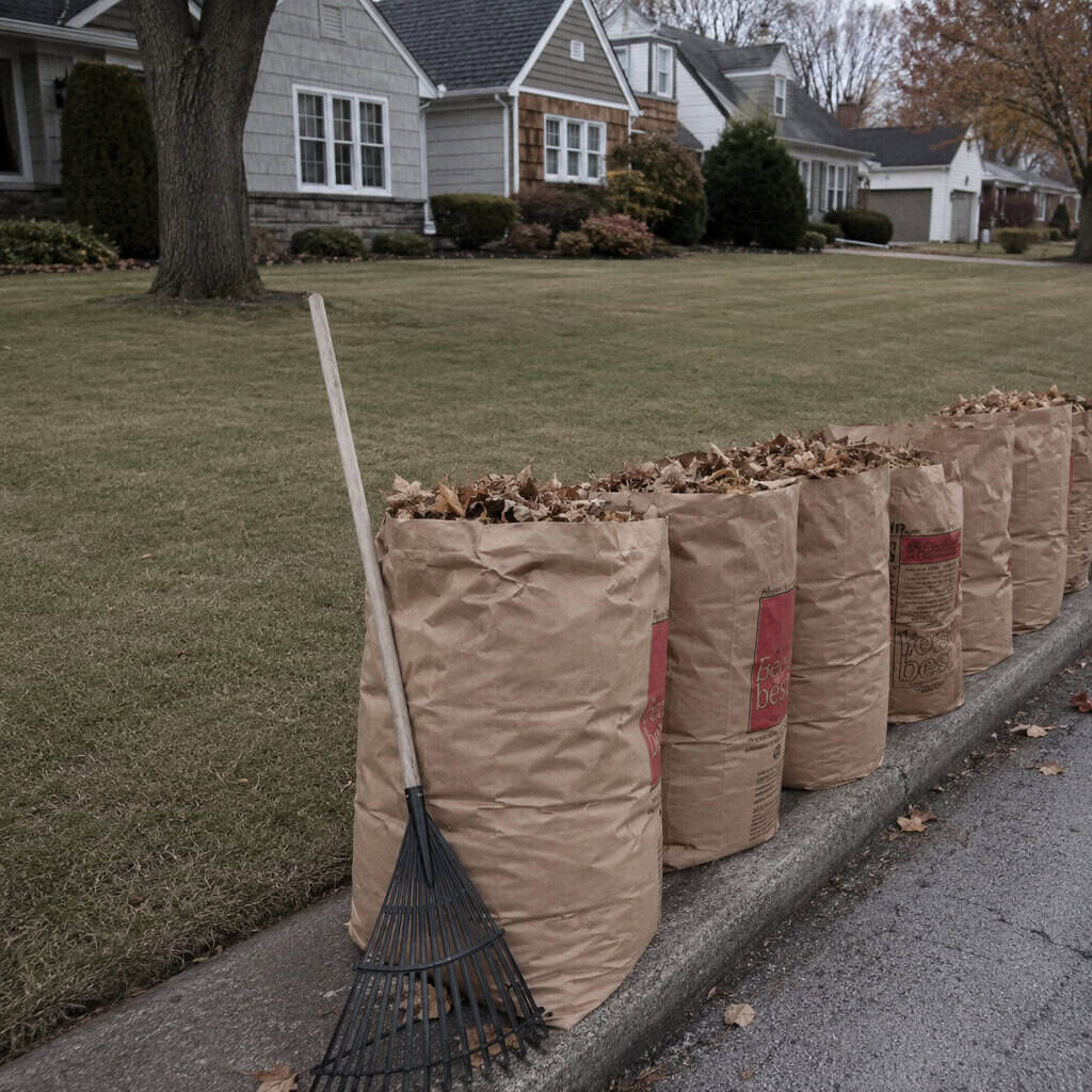 Bagging Clippings and Raking Up Every Leaf