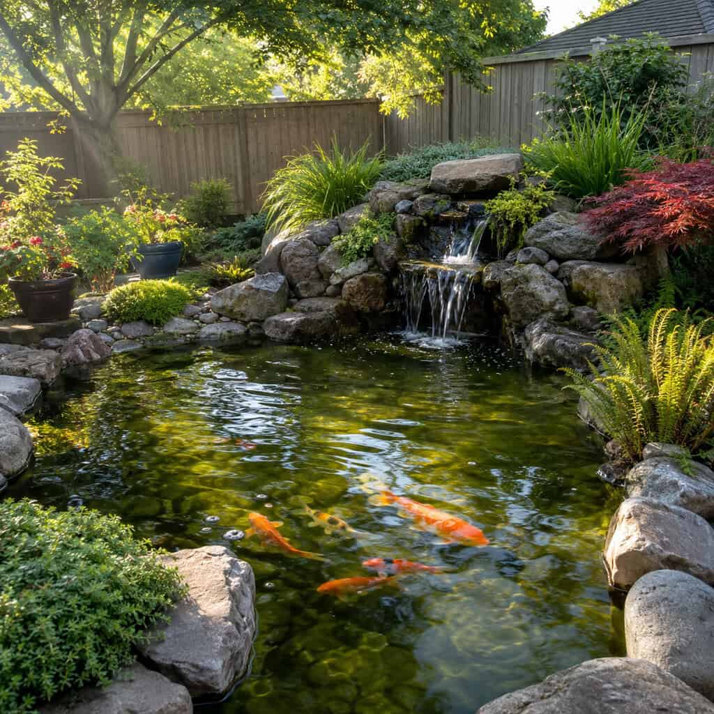 A Koi Pond or Large Water Feature