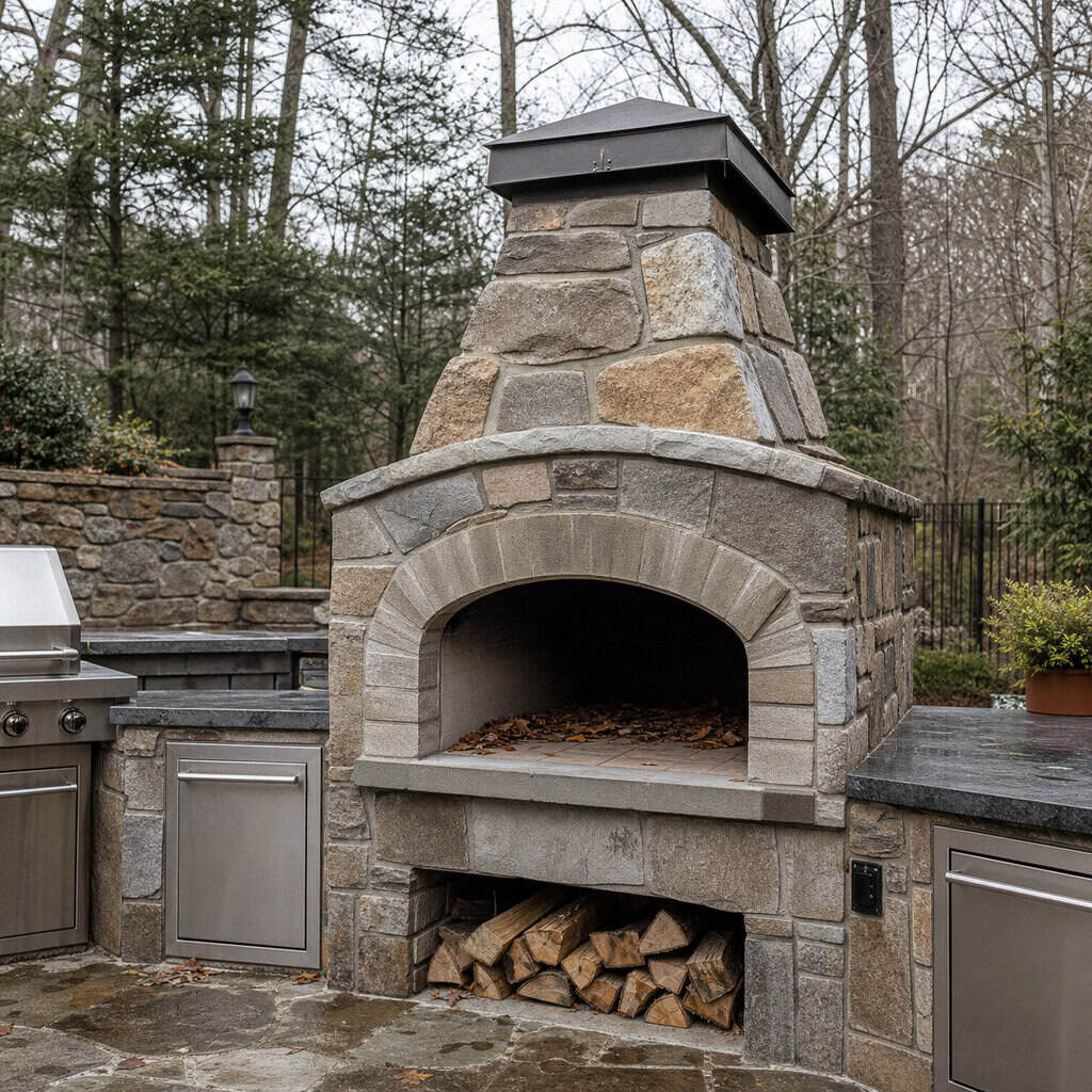A Custom Fire Pit or Pizza Oven