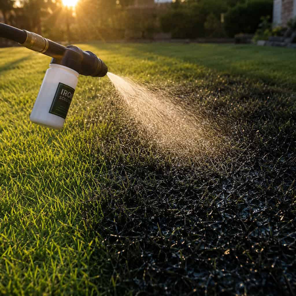 They Give the Lawn Iron for Deep Green Color