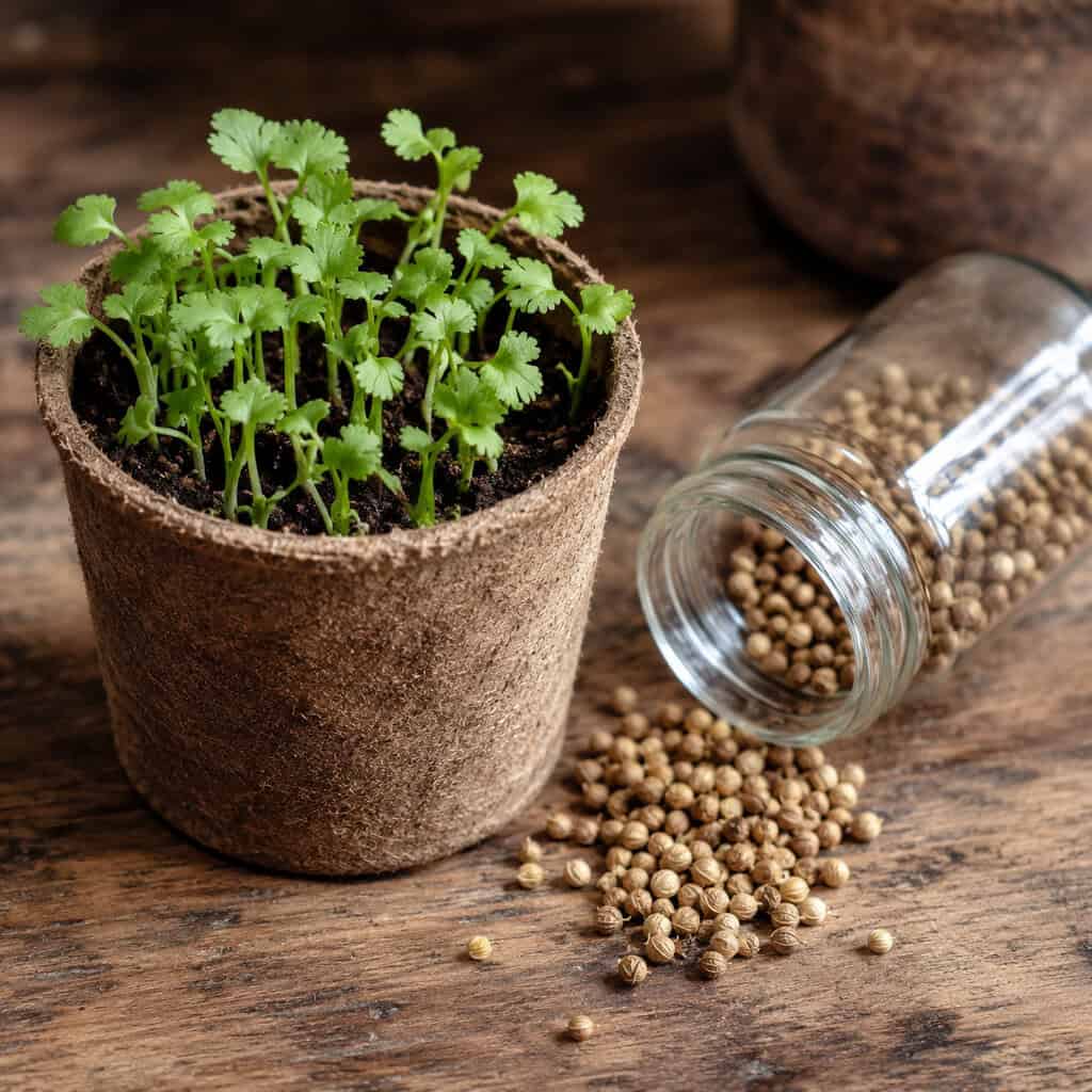 Coriander Seed from the Spice Jar