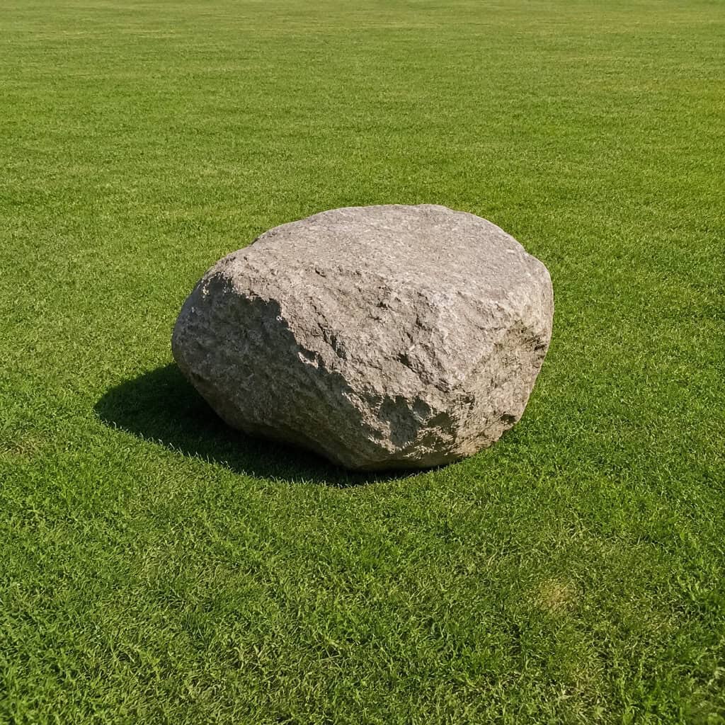 Random Boulders Dropped in the Lawn