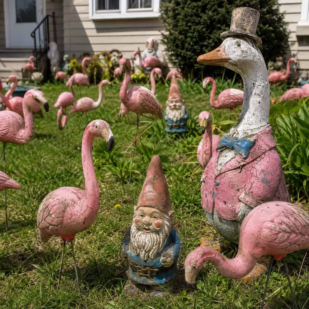 Lawn-Ornament Clutter: Flamingos, Gnomes and Concrete Geese