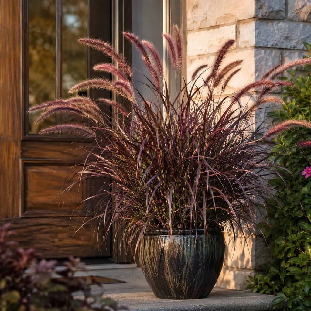 Purple Fountain Grass