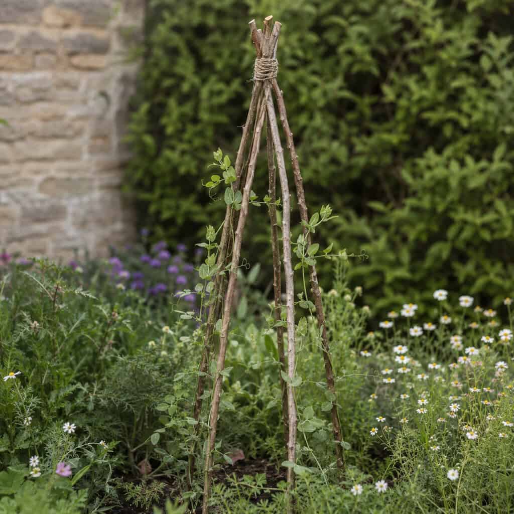 DIY Hazel Arches and Obelisks