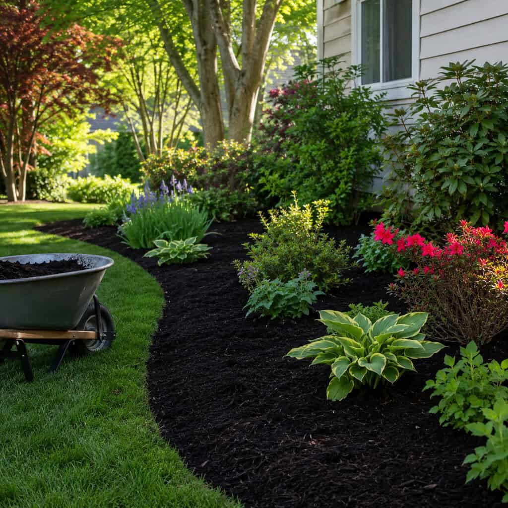 Frame Everything in Fresh Mulch