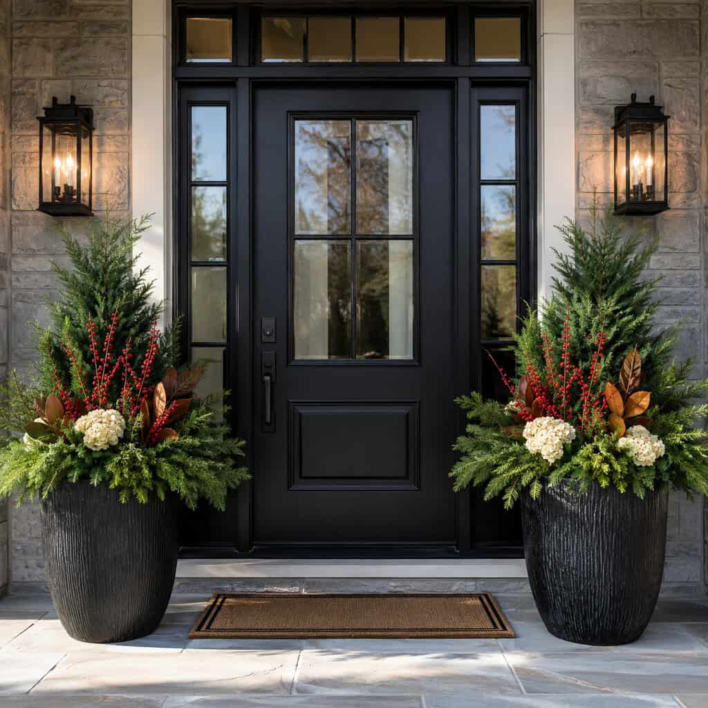 Anchor the Front Door With Two Big Containers