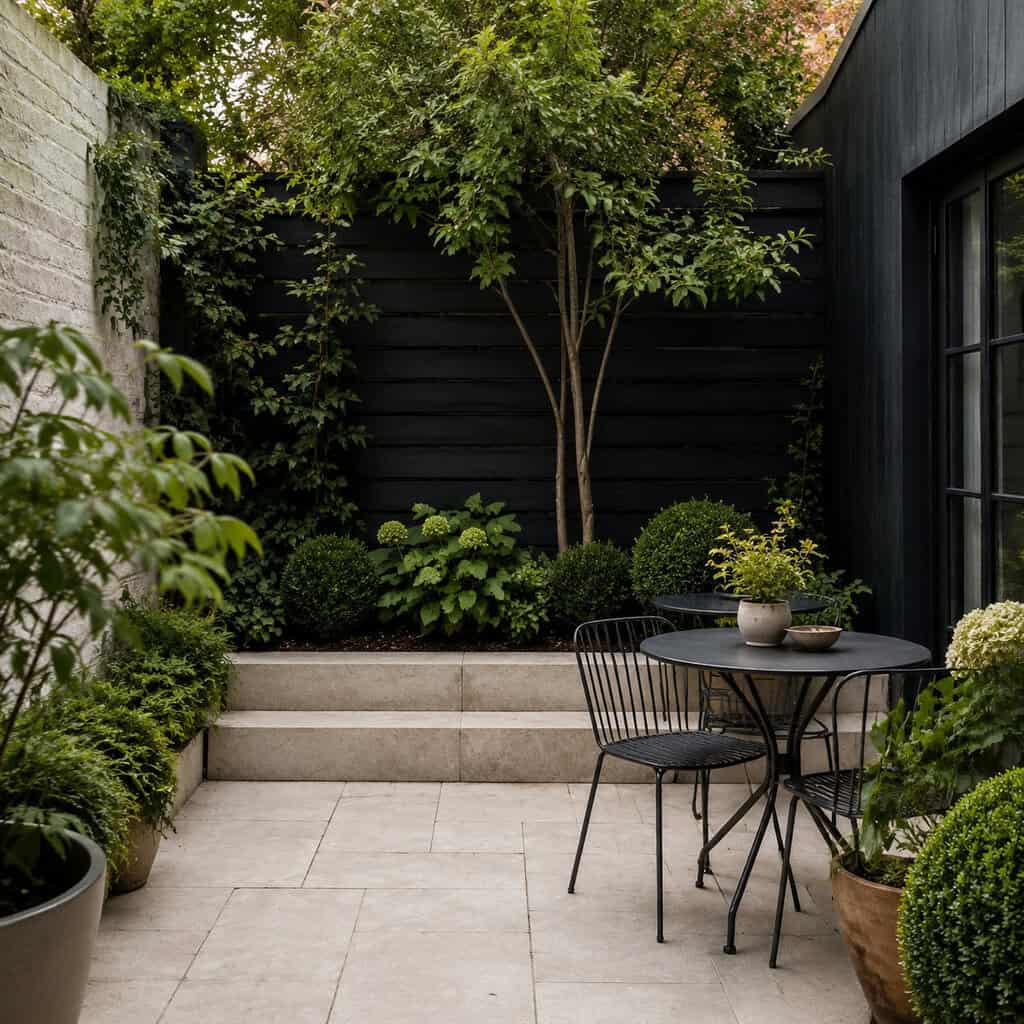 Paint the Back Fence a Dark, Receding Shade