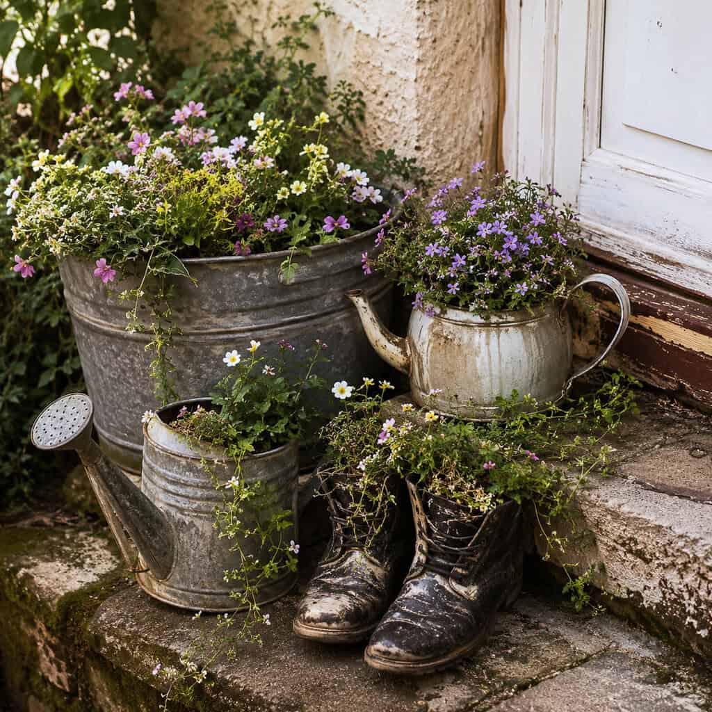 Vintage Containers From Yard Sales