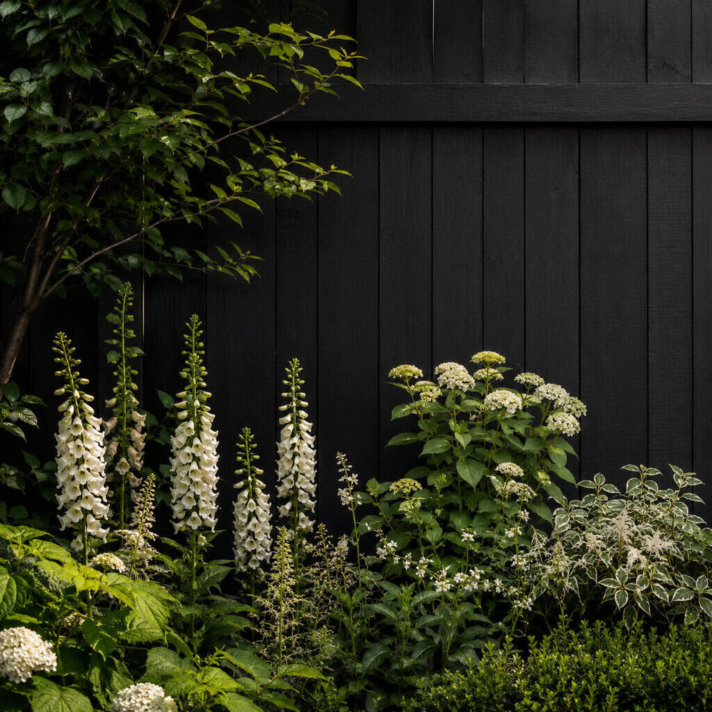 Paint the Fence Black or Charcoal