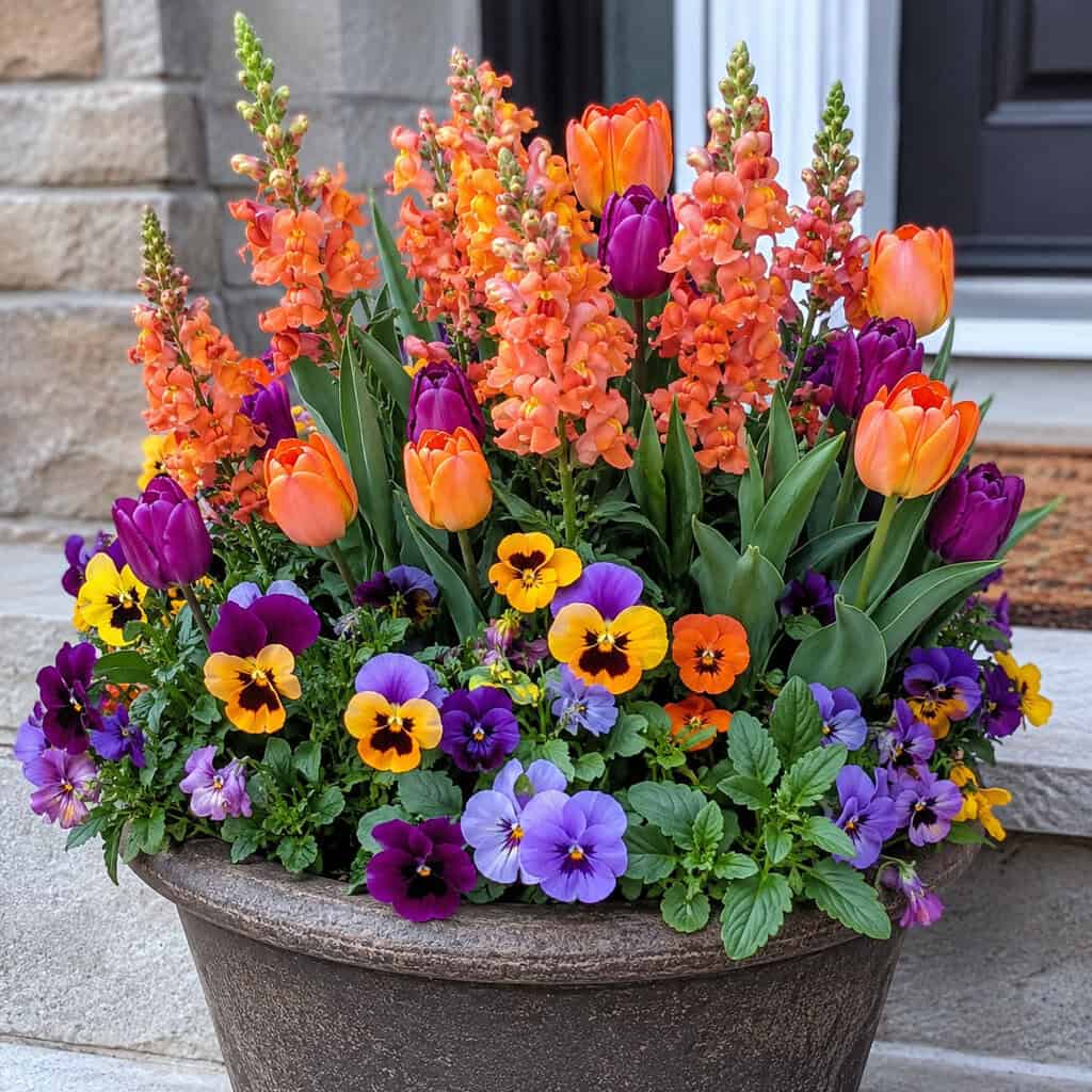 Snapdragon + Tulip + Pansy