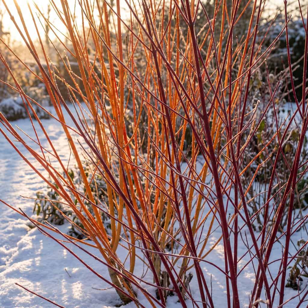 Coral Bark Willow (Salix alba 'Britzensis')