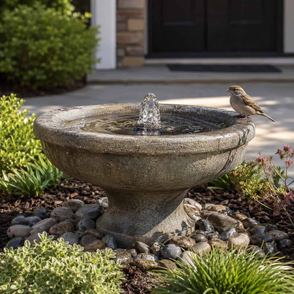 Add a Small Water Feature or Birdbath