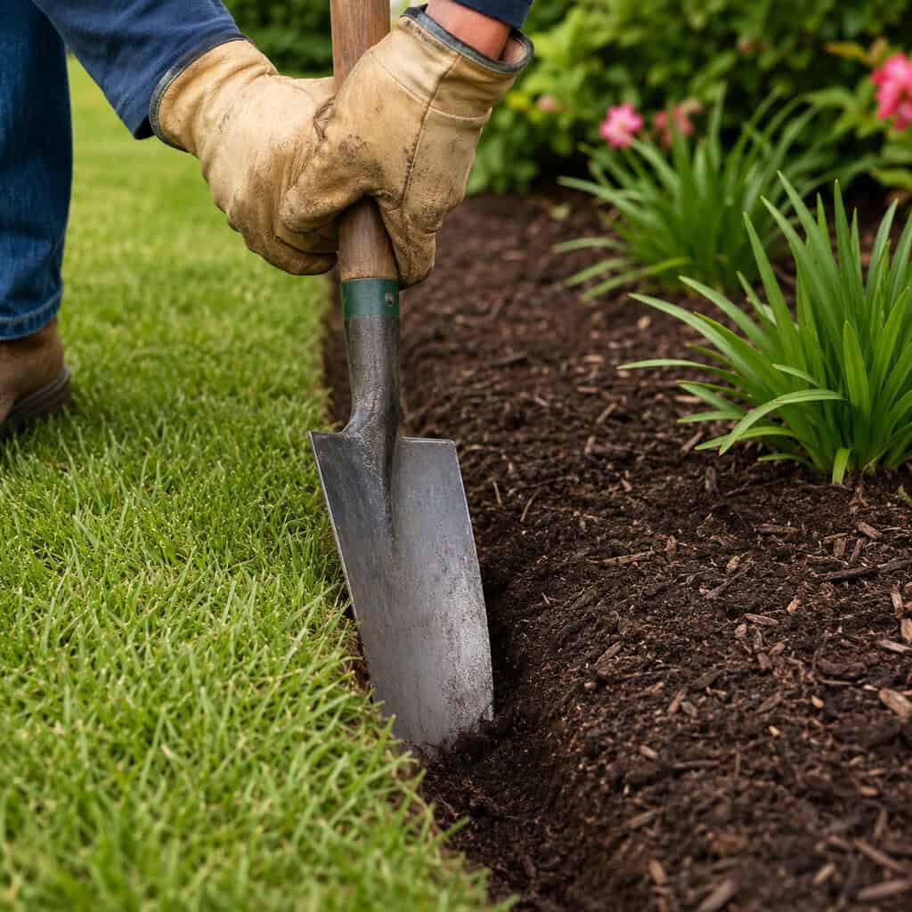 Cut a Crisp Spade Edge Around Every Bed