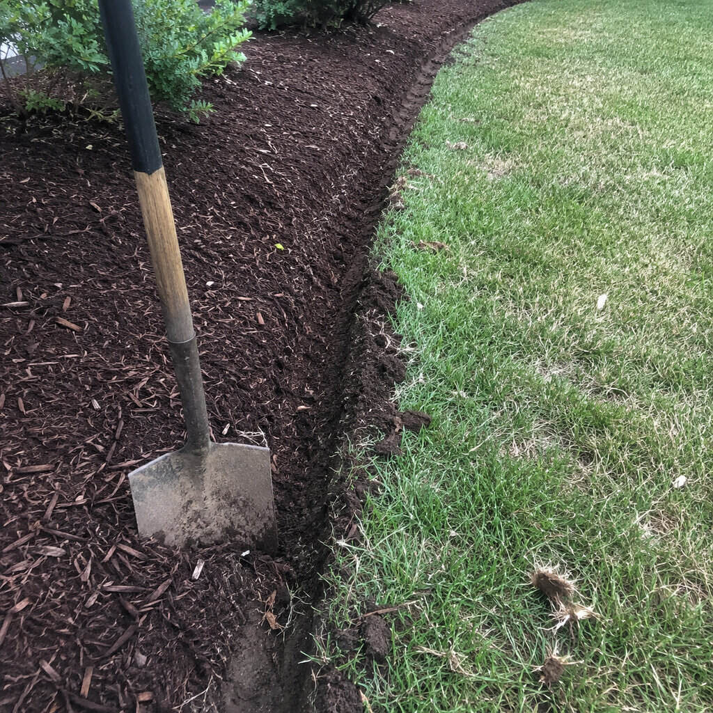 Leave garden beds without a crisp, cut edge