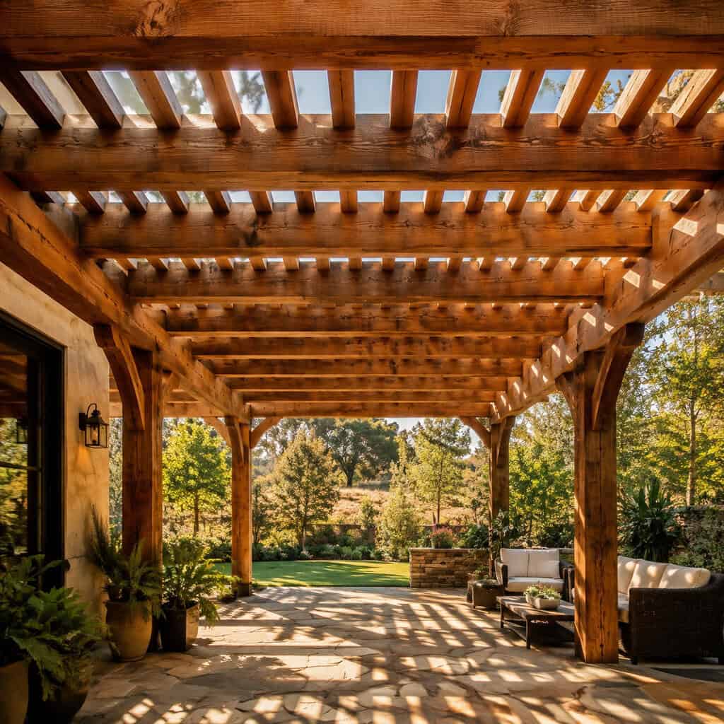 A Pergola Overhead