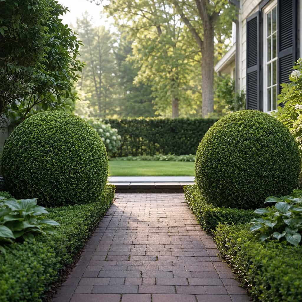 Add Backbone With Clipped Boxwood