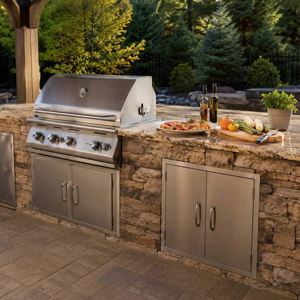 An Outdoor Kitchen Counter