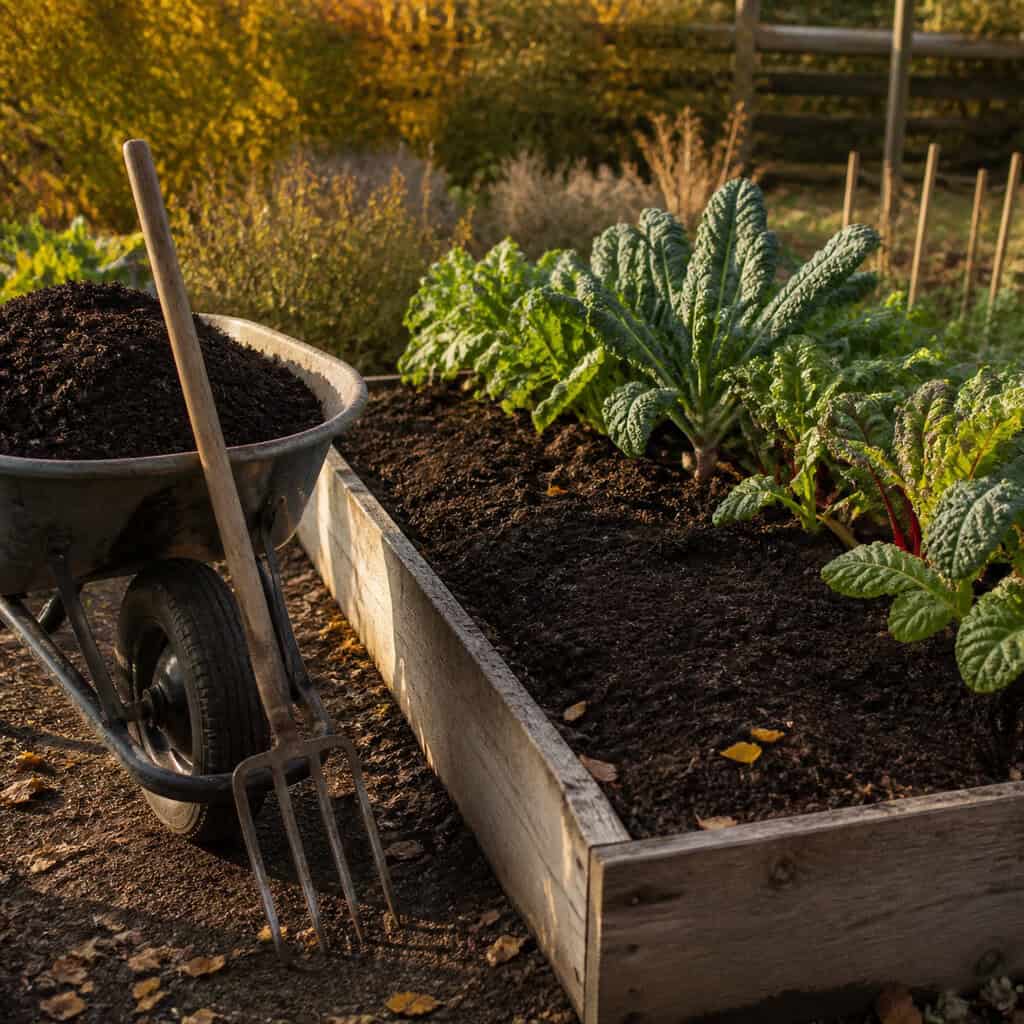 Rototilling the Beds and Vegetable Garden