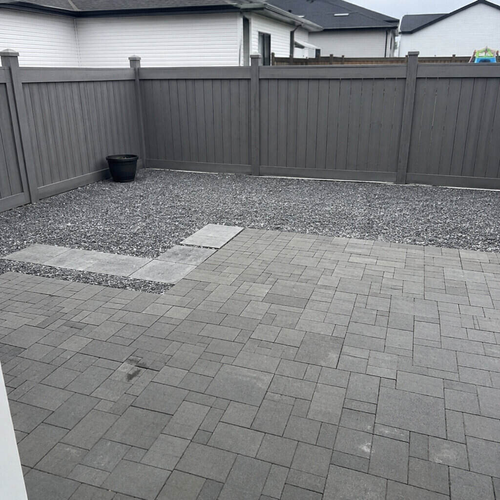 Skip layered planting and go all hardscape