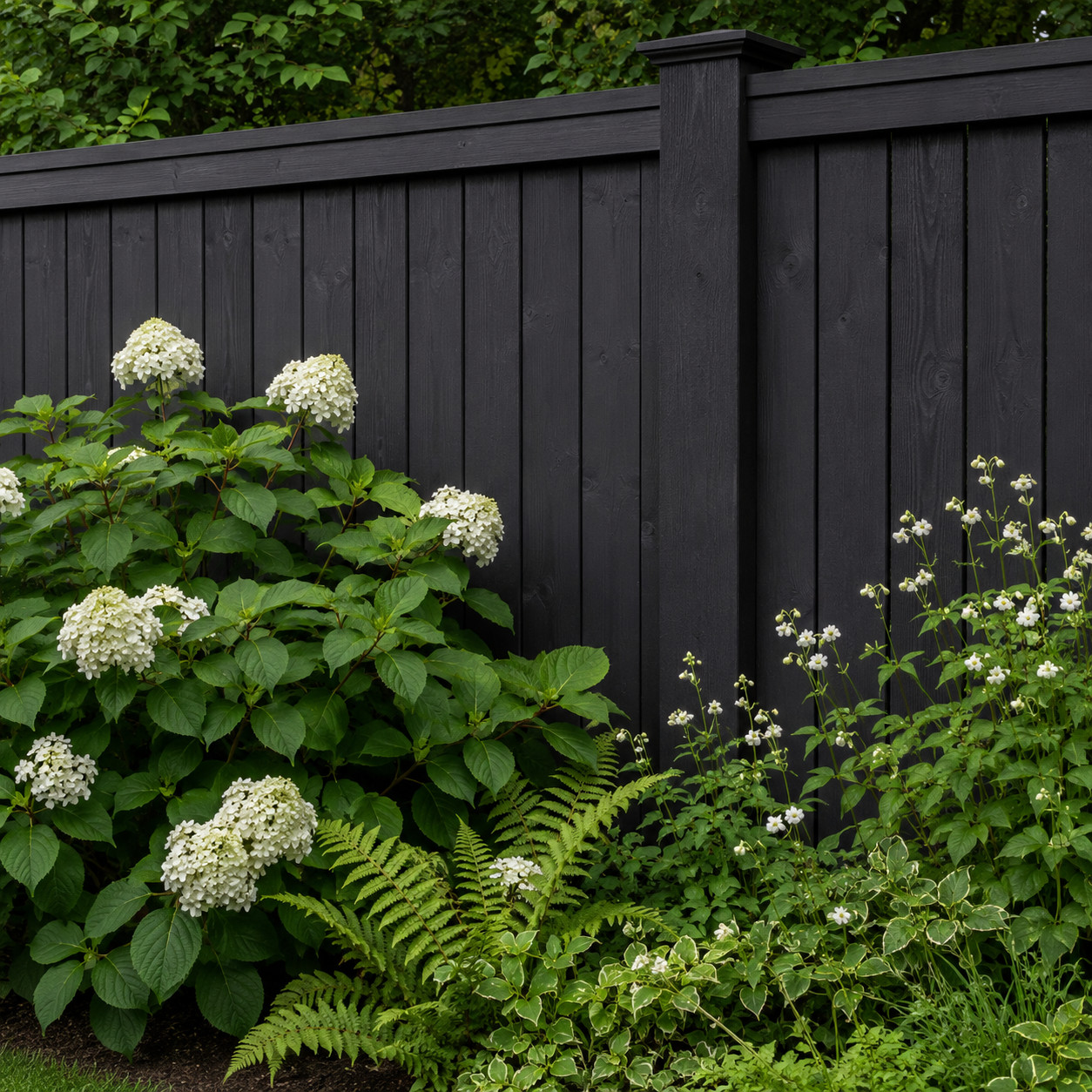 Stain the Fence Black or Charcoal