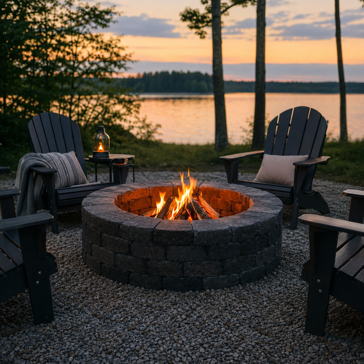 Build a DIY Stone Fire Pit