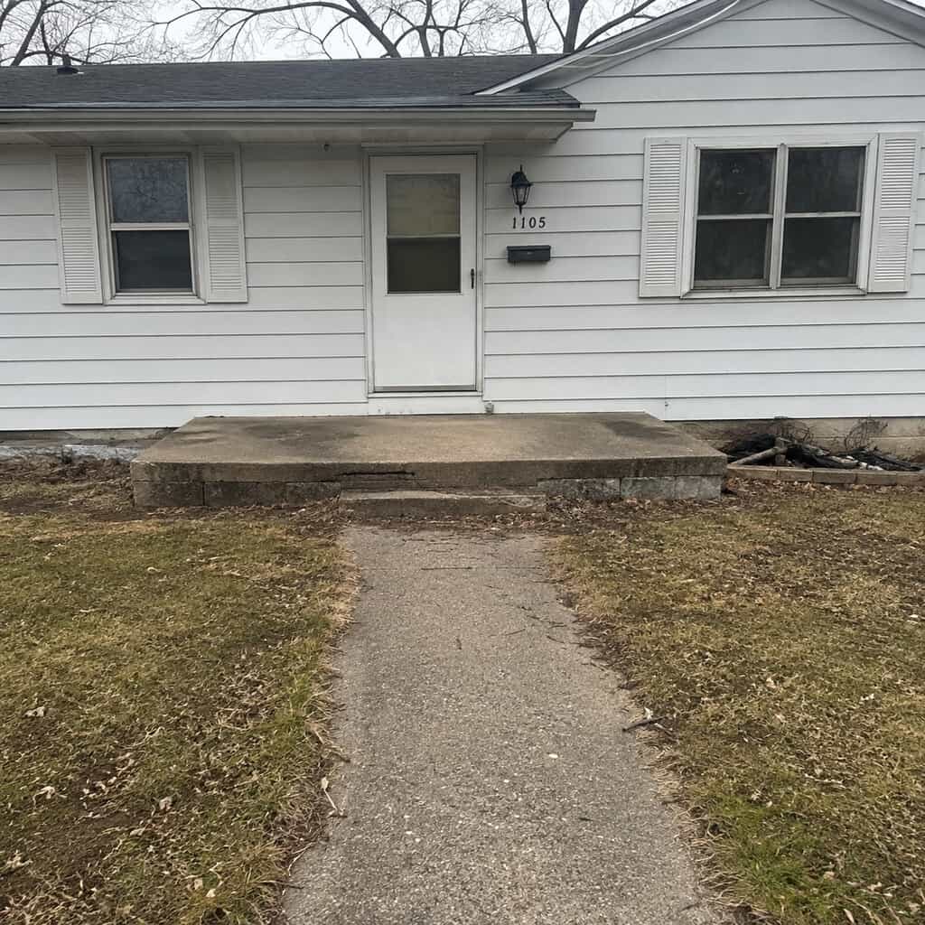 Neglect the front entrance and door approach