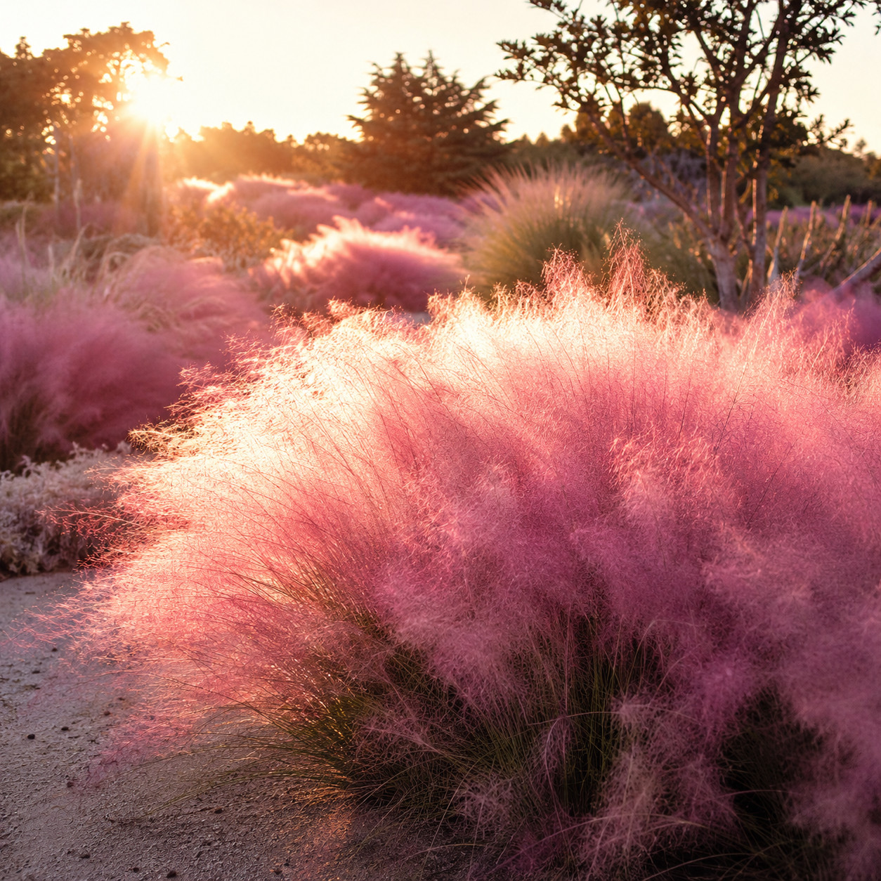 Pink Muhly Grass