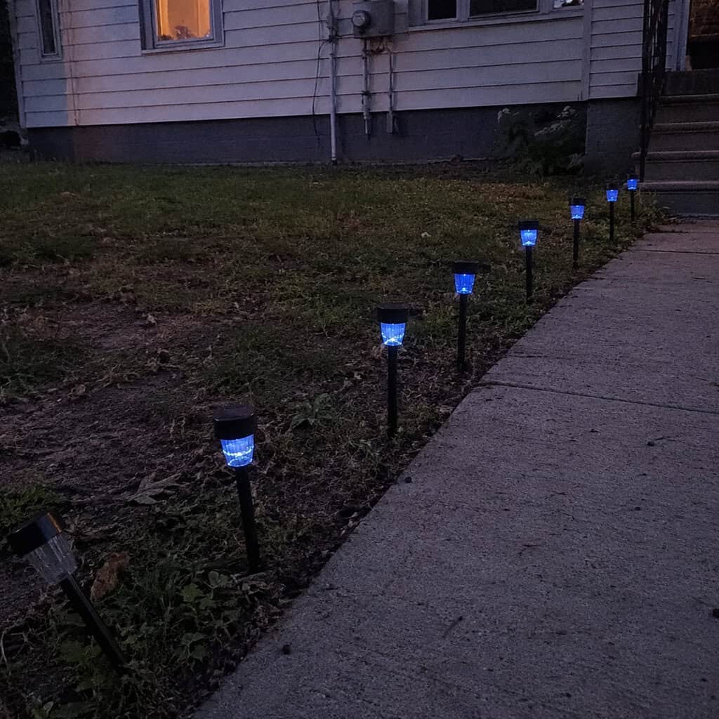 Dot the path with cheap solar stake lights