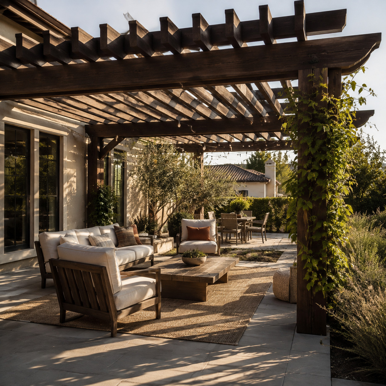Frame a Space With a Simple Pergola