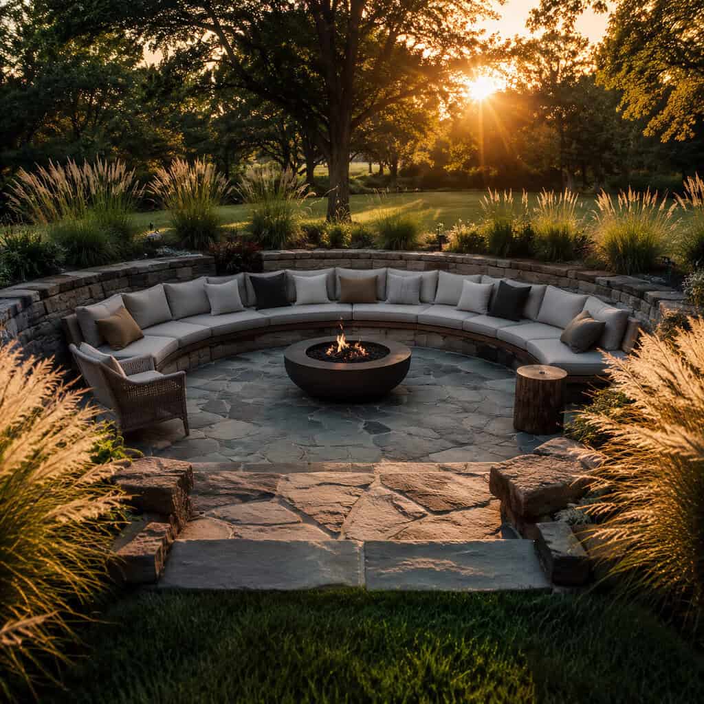 A Sunken Patio or a Single Step Down