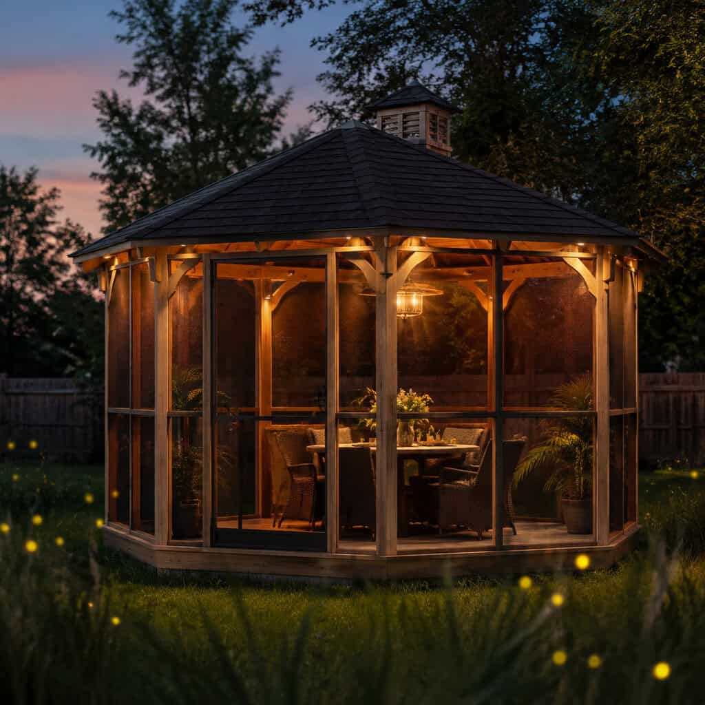 A Screened Gazebo or Screen House