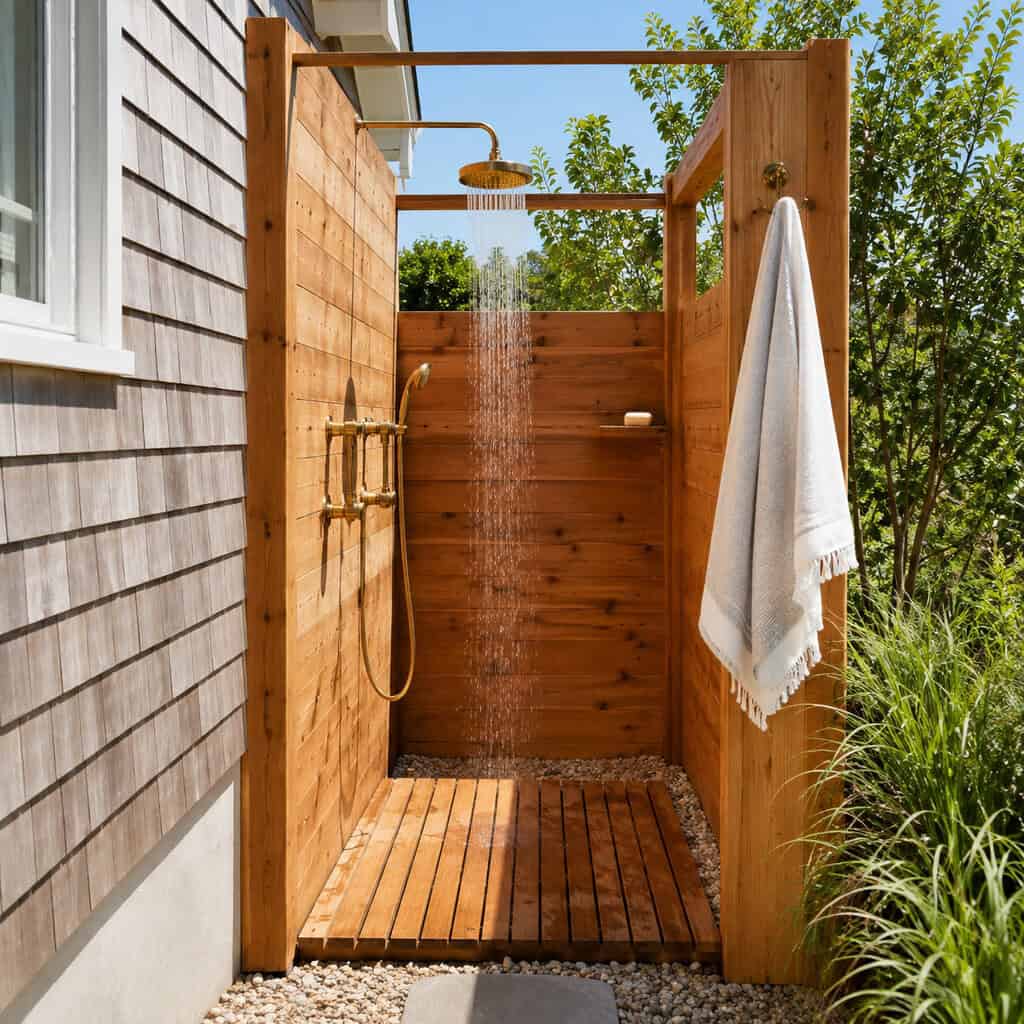 An Outdoor Shower