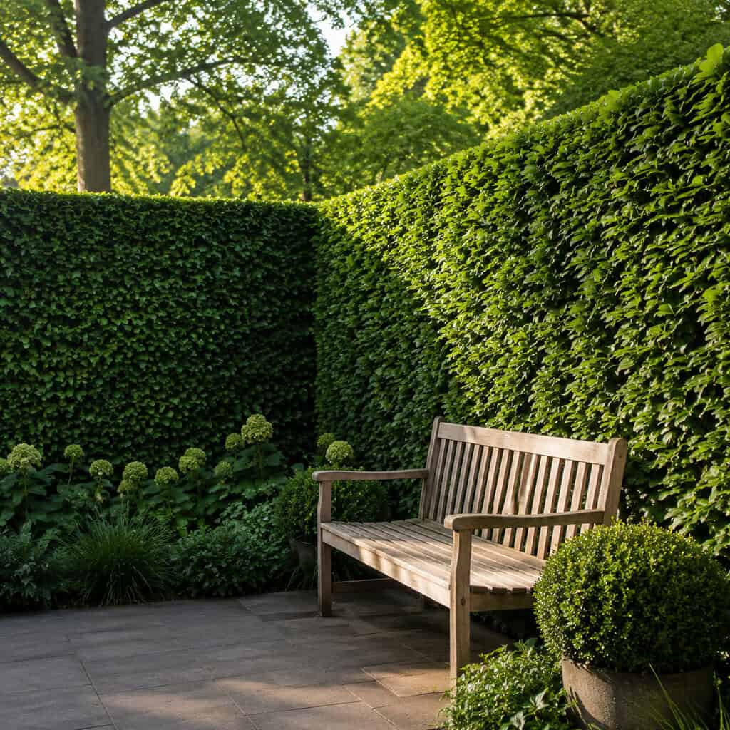 A Hedge or Green Wall Around the Perimeter