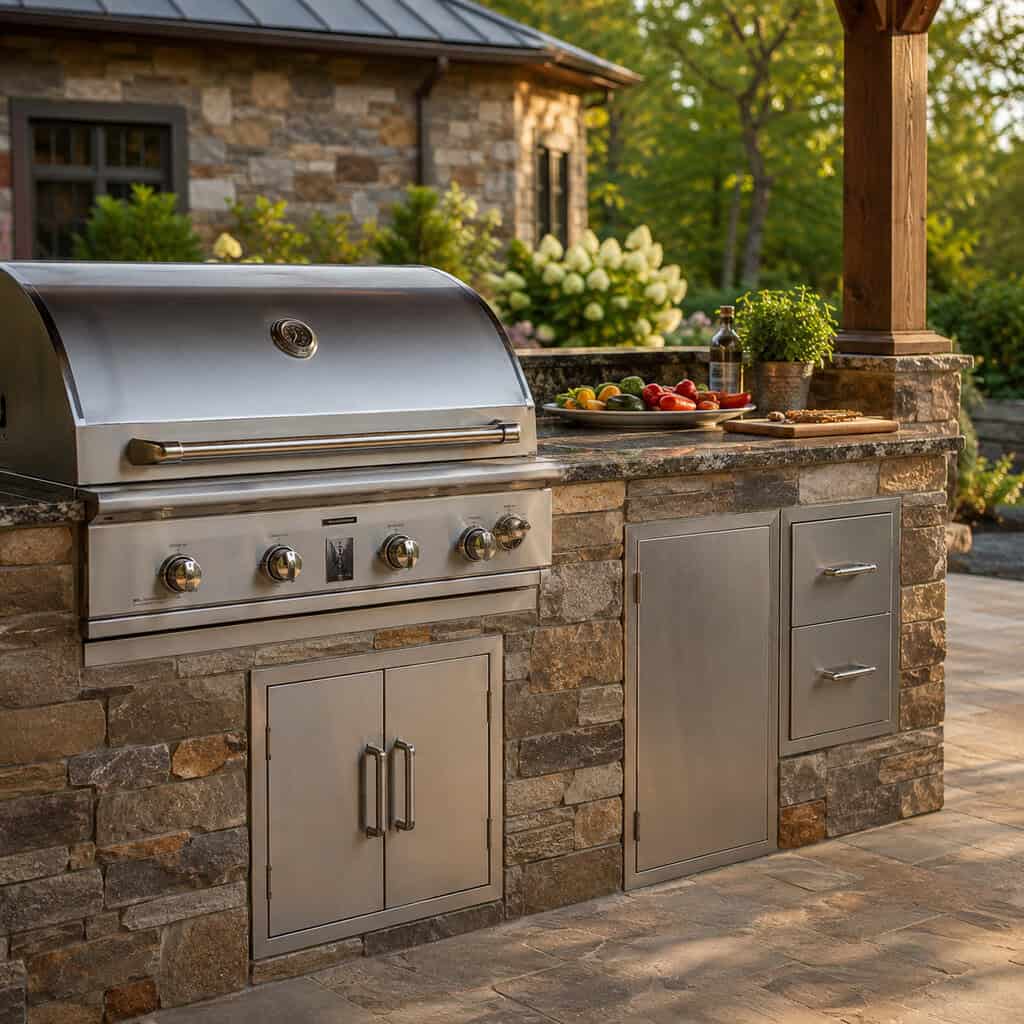An Outdoor Kitchen Counter