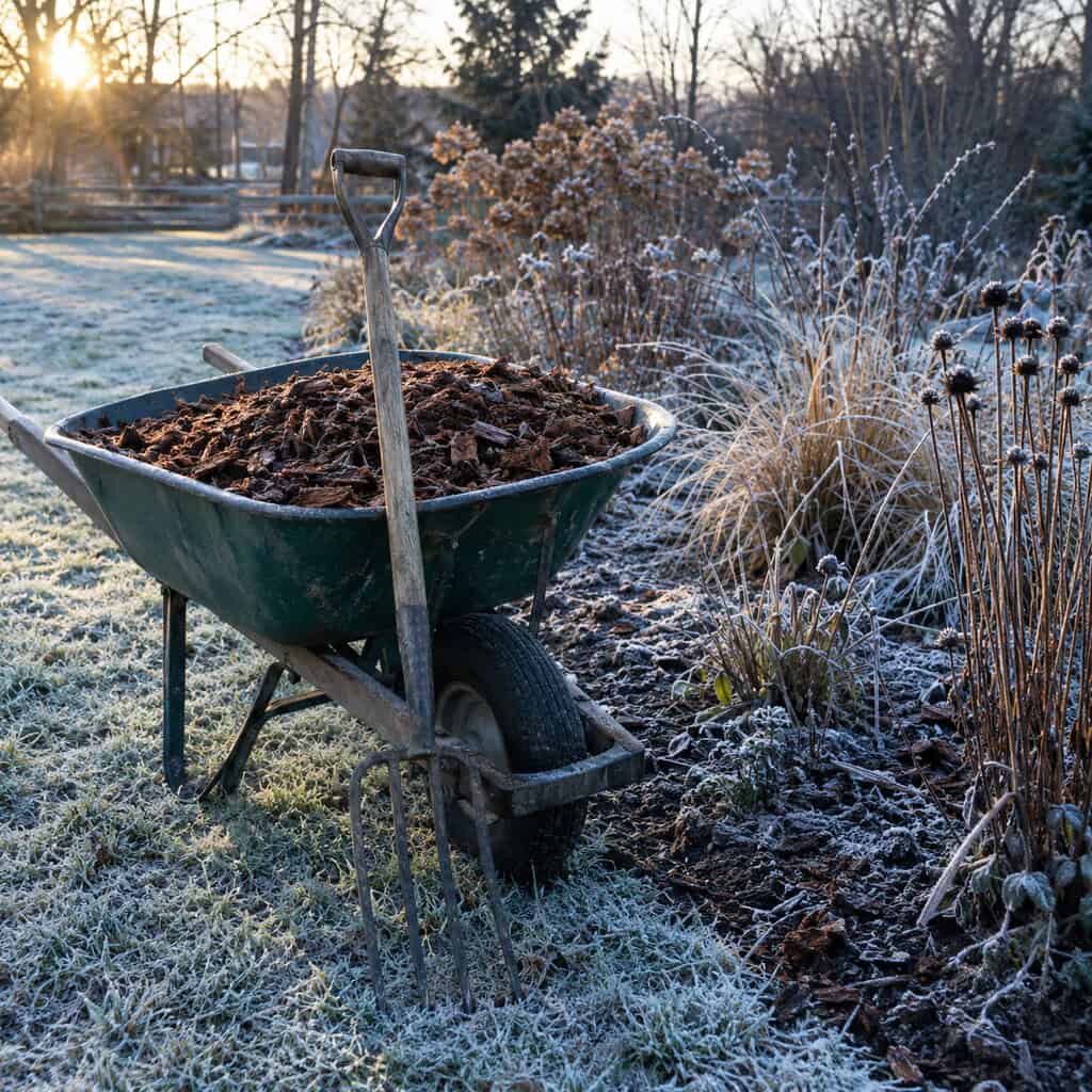 Waiting Until the Ground Froze to Mulch