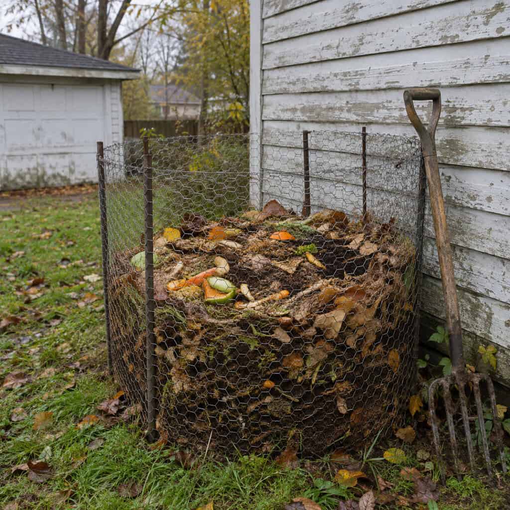 The Compost Pile Behind the Garage