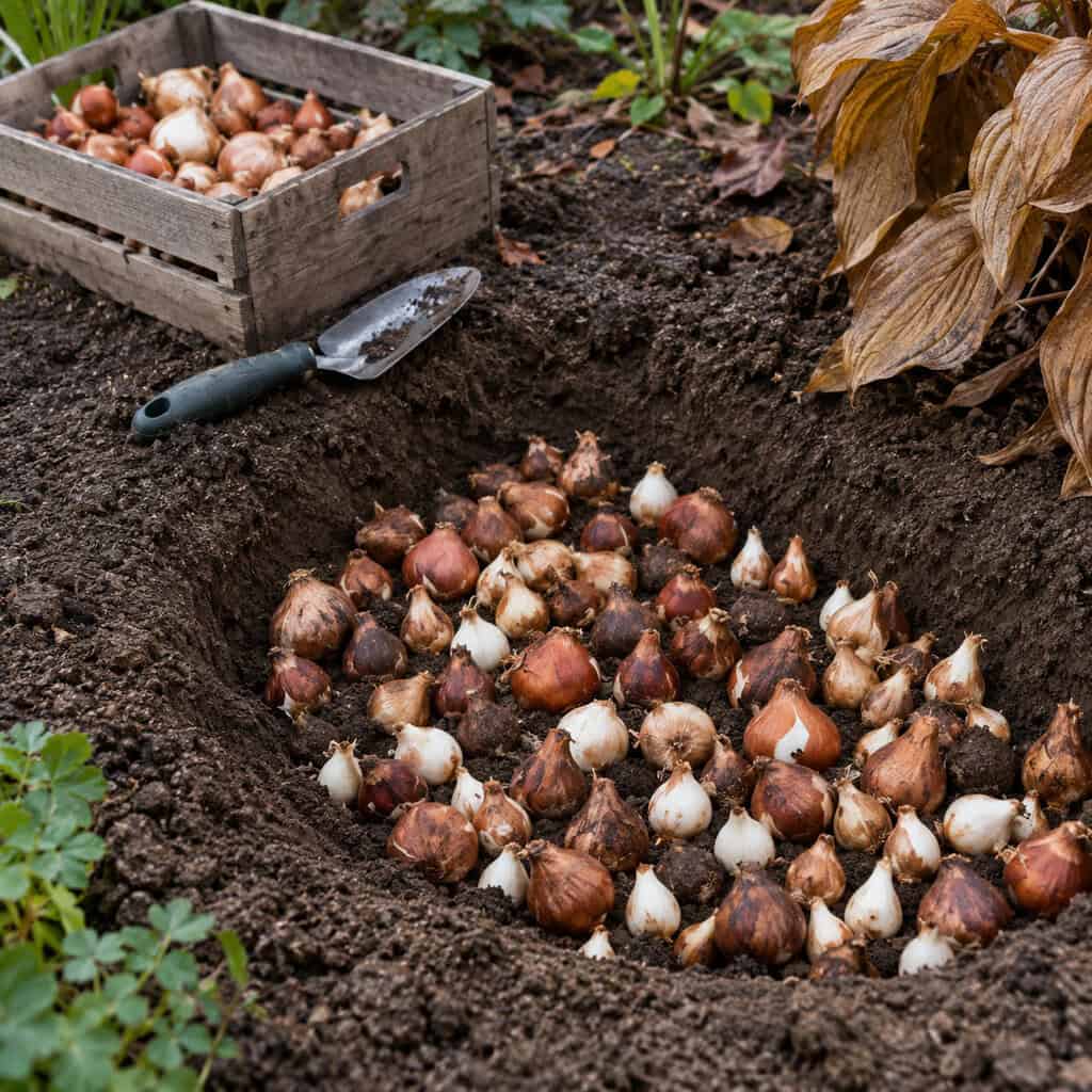 Plant Spring Bulbs in Drifts of 25, Not Polka Dots