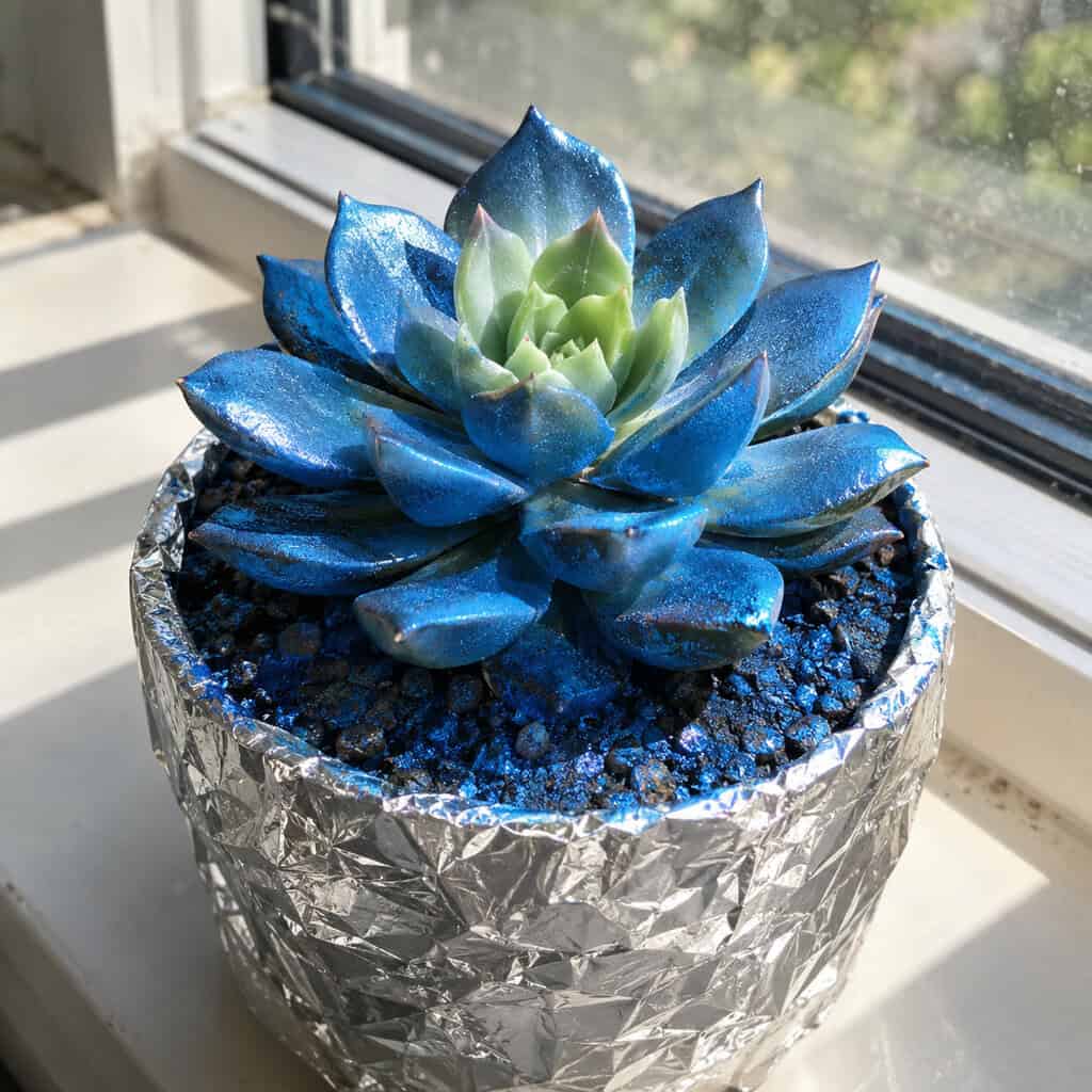 Spray-Painted Succulent