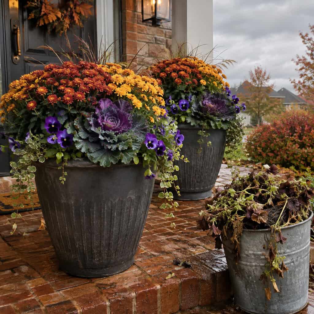 Swap the Fried Annuals for Mums, Pansies and Ornamental Kale