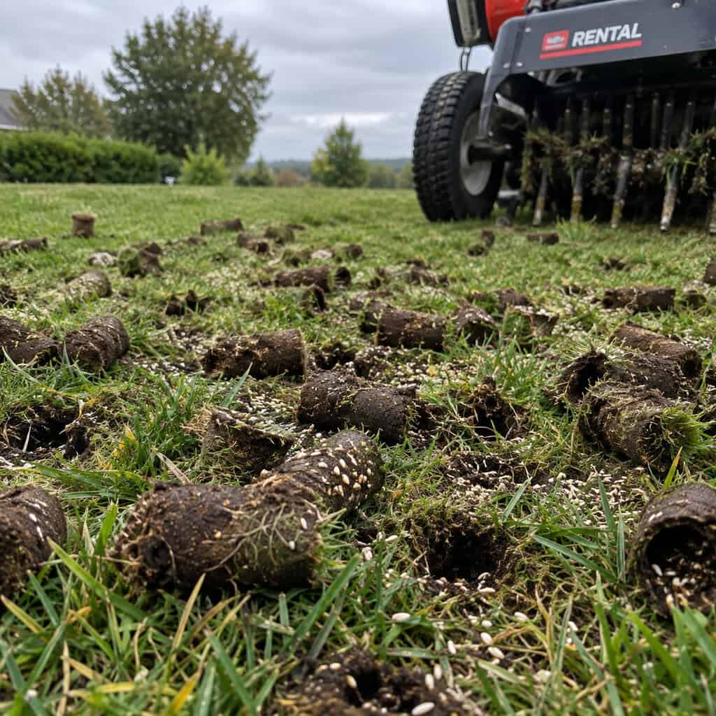 Core-Aerate, Then Overseed the Same Afternoon