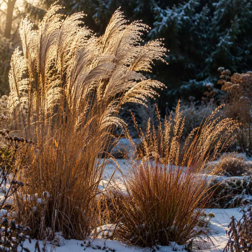 Cutting down the ornamental grasses