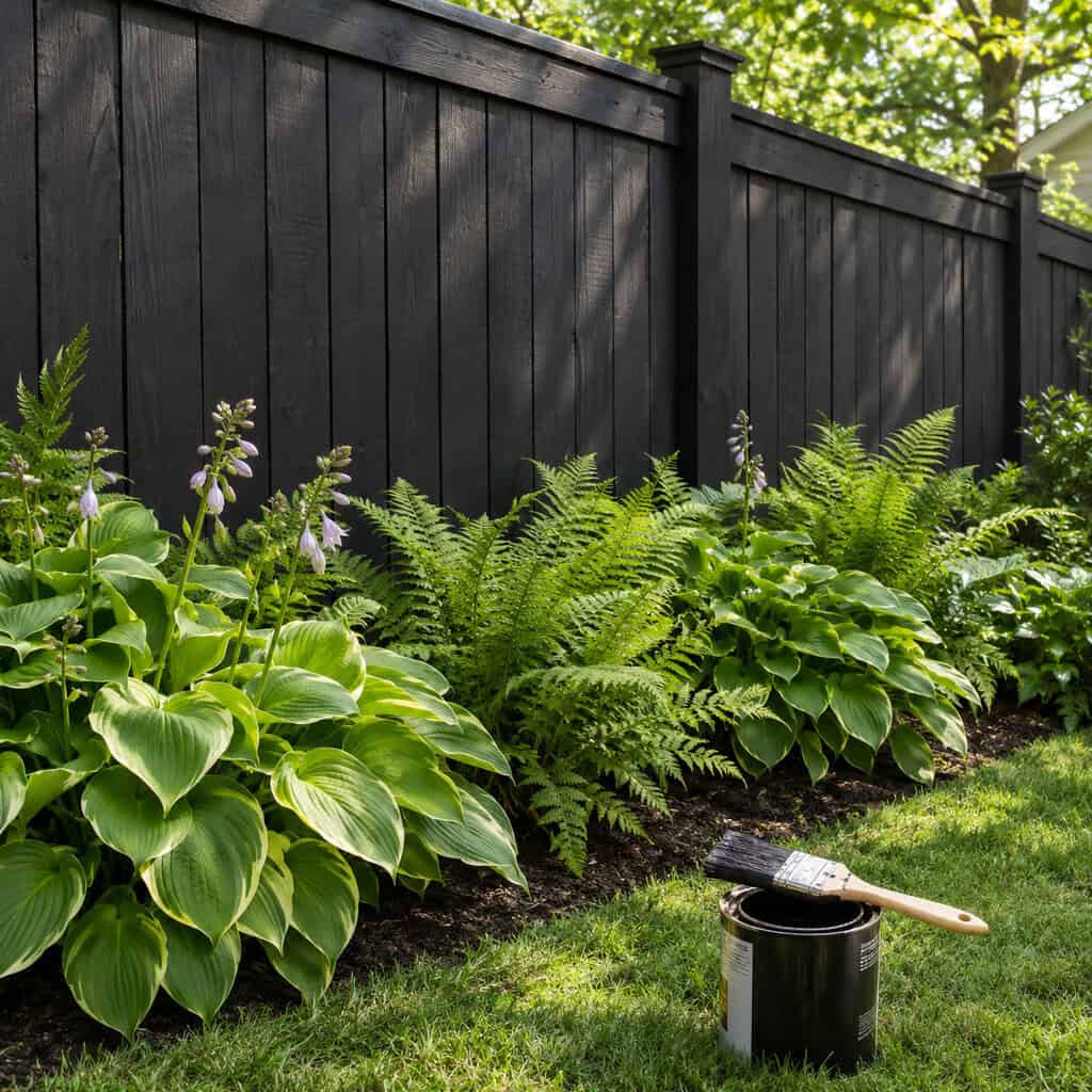 Stain the Fence and Shed Charcoal