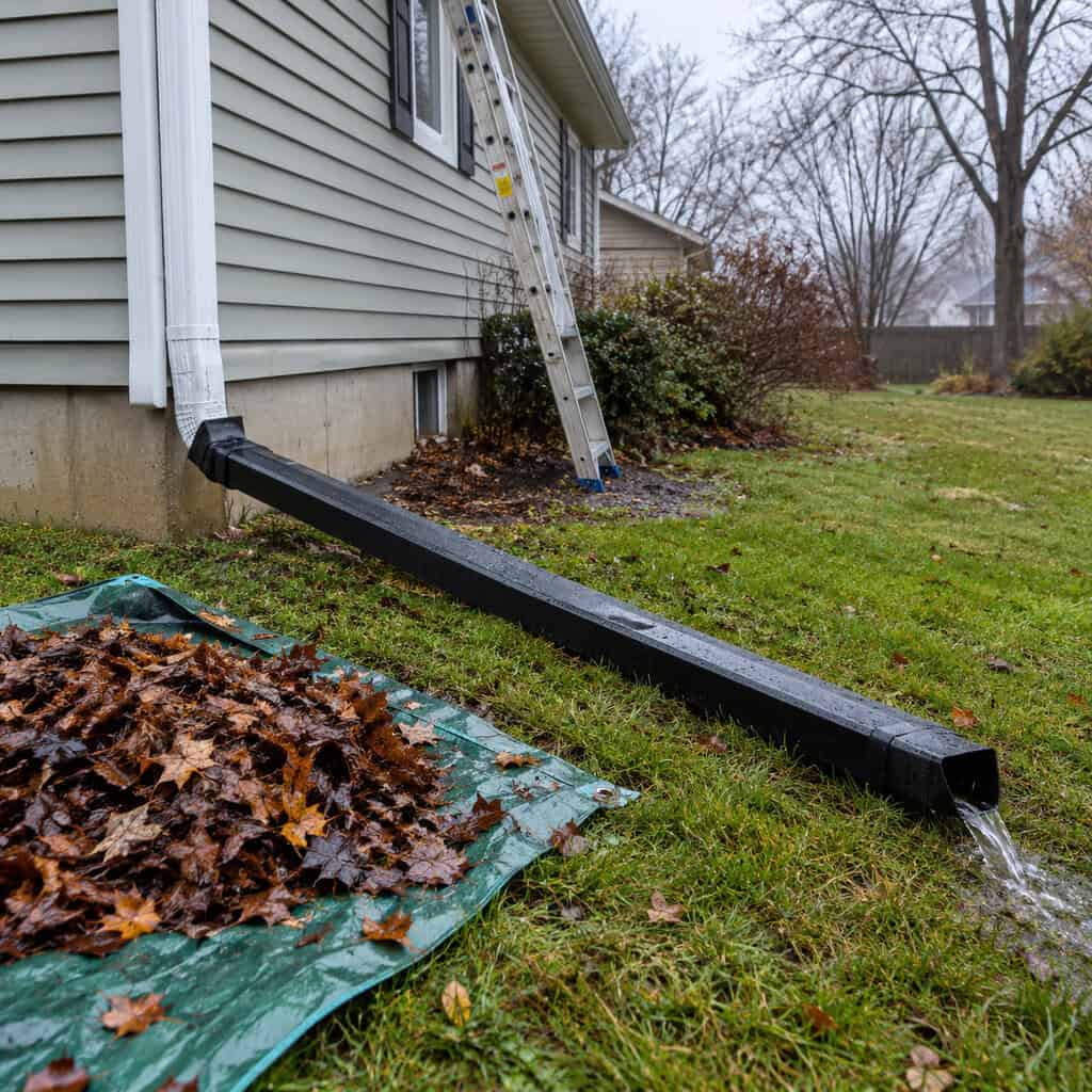 Clear the Gutters and Get Water Six Feet From the Foundation