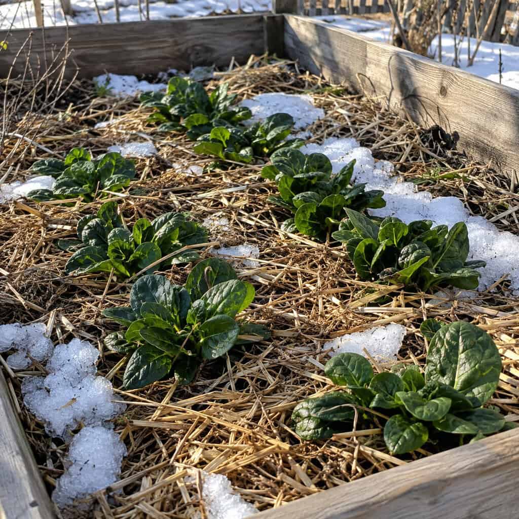 Overwintering Spinach