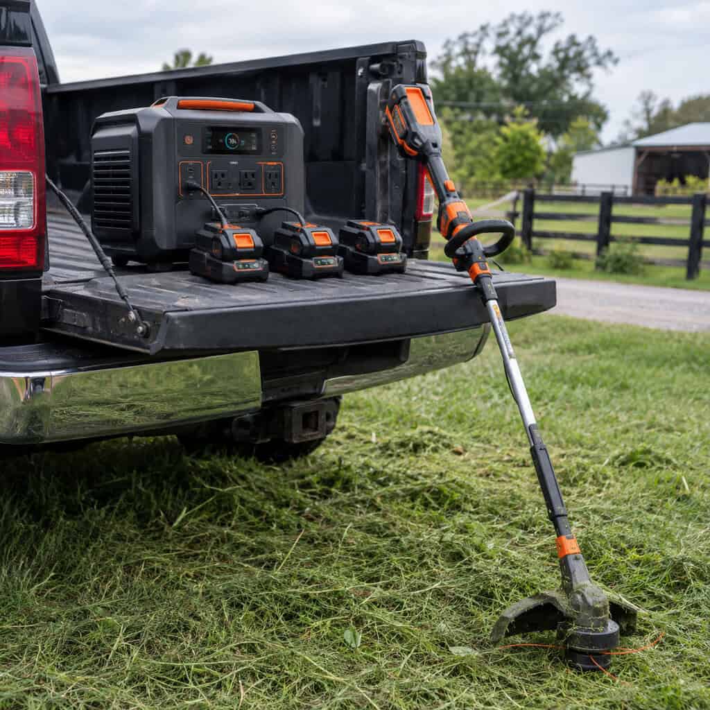 Your Cordless Mower and Trimmer Now Run Off-Grid