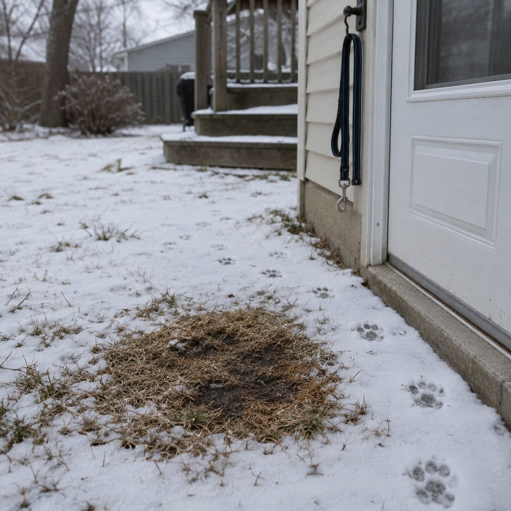 Letting the Dog Pick One Winter Potty Spot