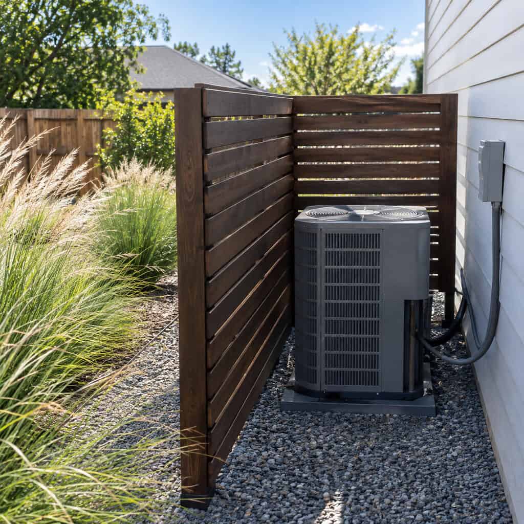Screen the AC Unit, Cans, and Utility Box